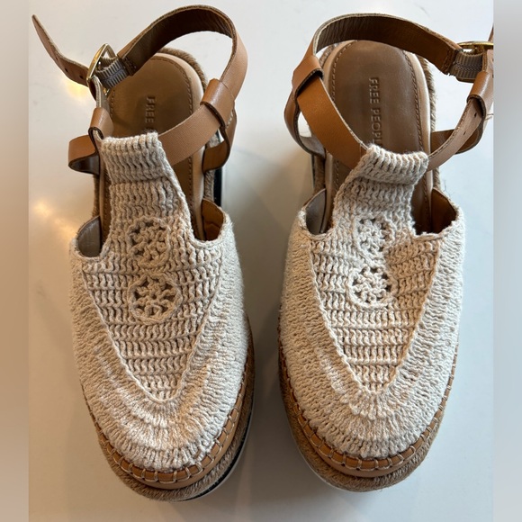 Free People Morning in Mykonos Espadrilles Size 6 Boho Spring Vintage Festival - Picture 3 of 10